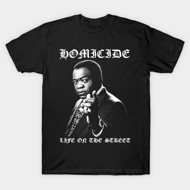 Homicide: Life on the Street - Yaphet Kotto T-Shirt by thespookyfog